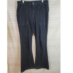 KNOX ROSE DARK WASH FLARE JEANS, SZ 12
